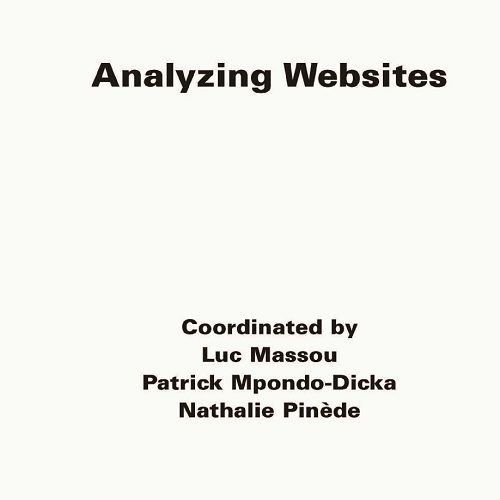 Couverture d'Analyzing Websites