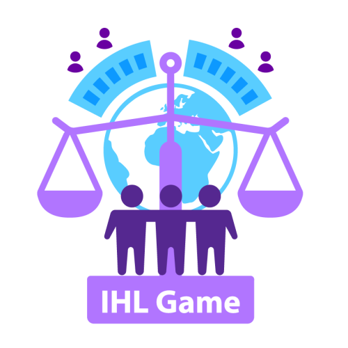 logo du contrat de recherche scientifique International Humanitarian Law Game - Sensibiliser au droit international humanitaire par le jeu - IHL Game 