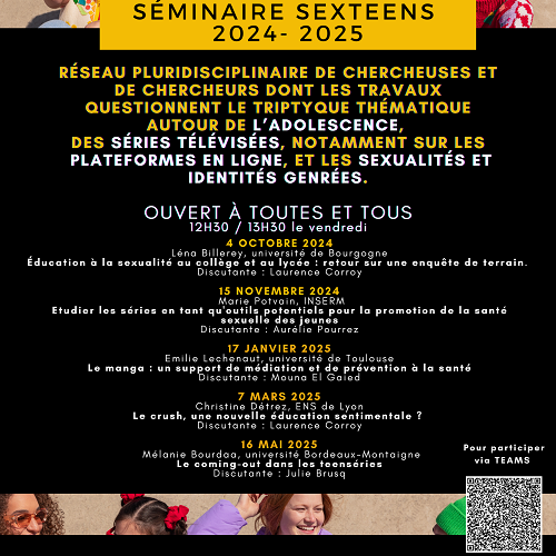 affiche du [Séminaire Sexteens 2024-2025] 