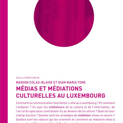 couverture : Médias et médiations culturelles au Luxembourg