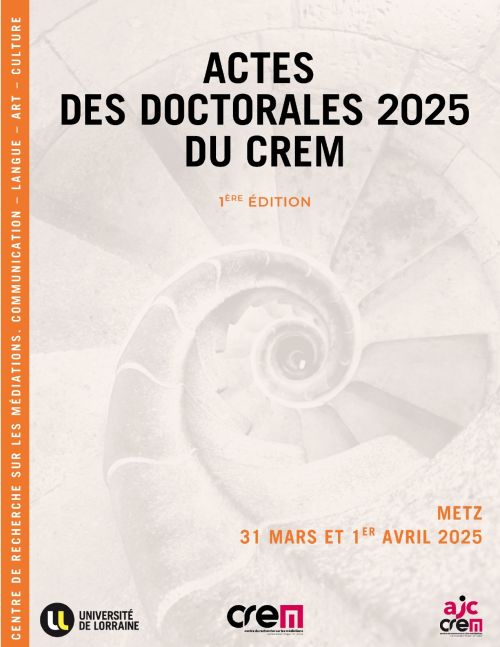 couvertures des actes des doctorales du Crem 2025