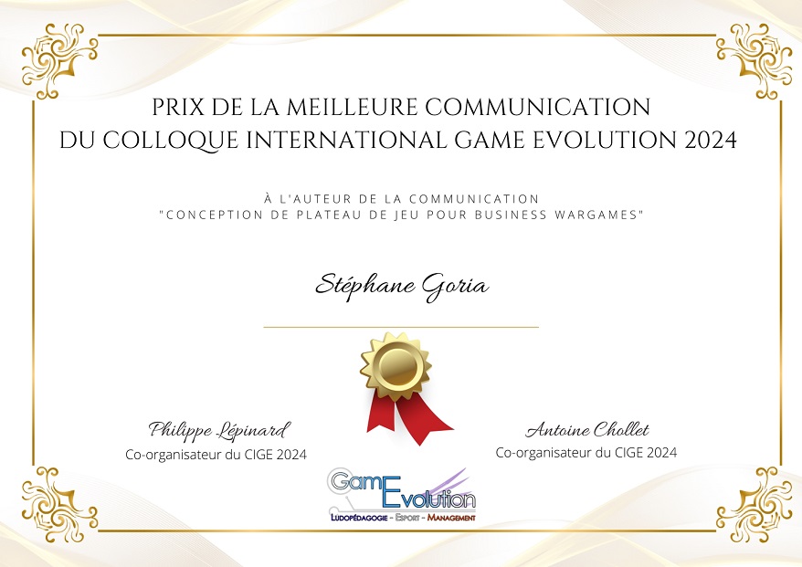 prix de Stéphane Goria pour la meilleure communication du CIGE 2024