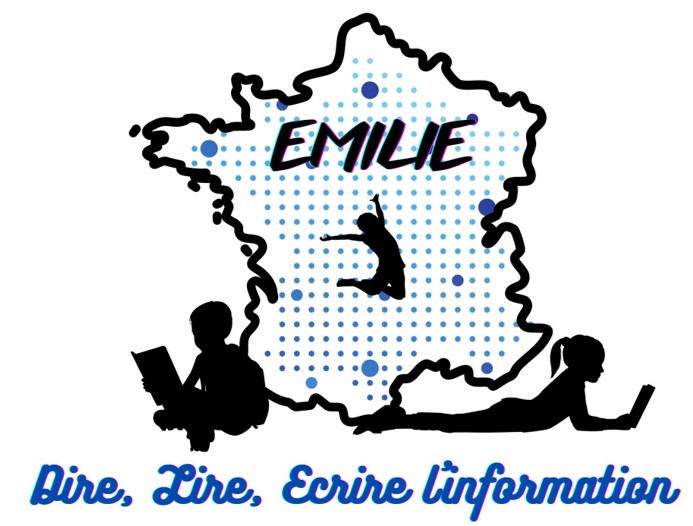 logo du groupe de travail Projet Emilie Éducation aux Médias et à l’Information et Littératies Informationnelles Enfantines