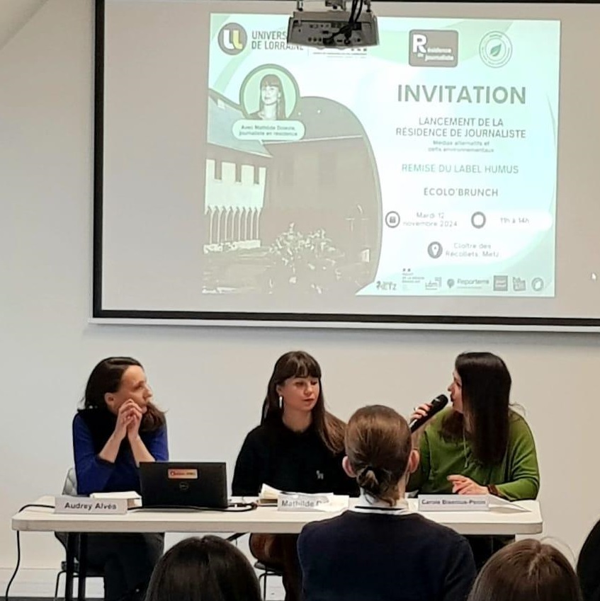 lancement Résidence de journaliste 2024-2025 Metz, Audrey Alvès, Mathilde Doiezie, Carole Bisénius-Pénin