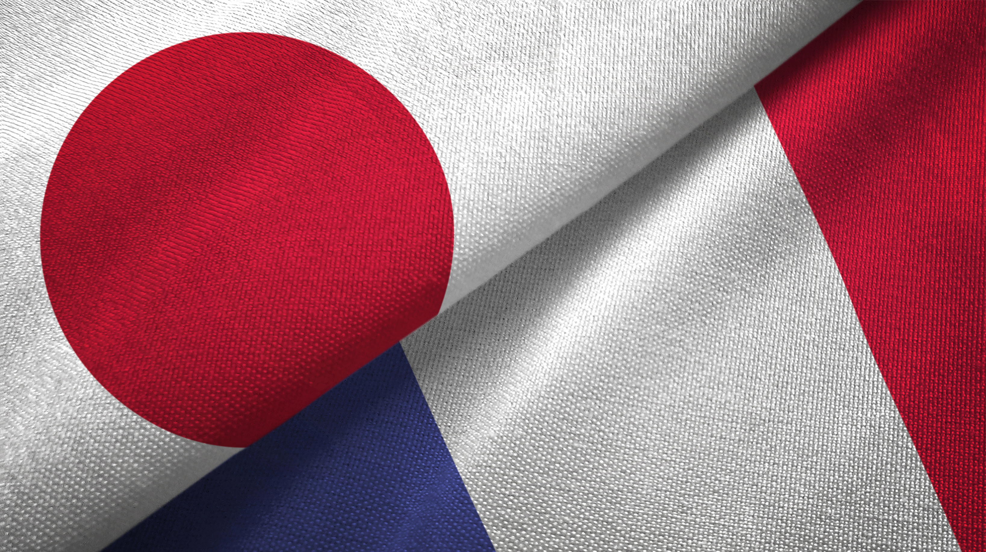 drapeaux Japon France